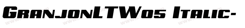 GranjonLTW05 Italic字体转换